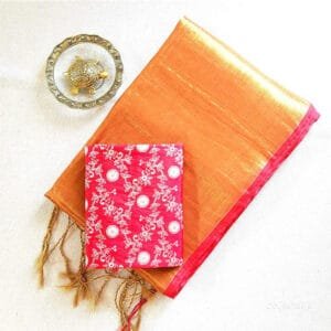 Golden Pure Handloom Tissue Silk Saree
