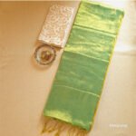 Green Pure Handloom Tissue Silk Saree - 1000279