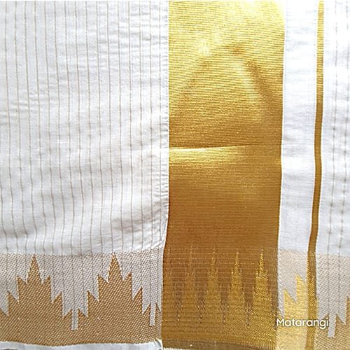 Saree3 Temple Border Kerala Saree – 1000166