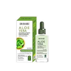 dr. rashel aloe vera face serum with collagen + vitamin e – 30 ml
