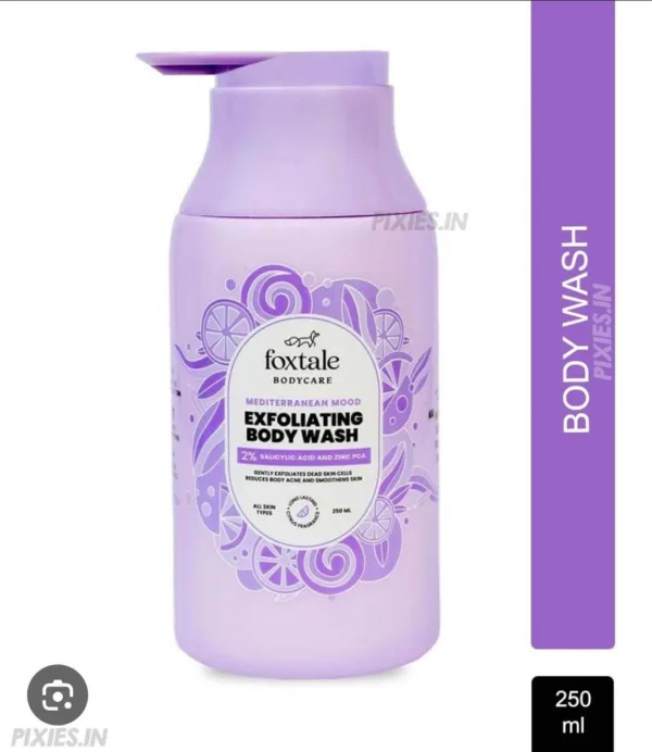foxtale mediterranean mood exfoliating body wash 250ml