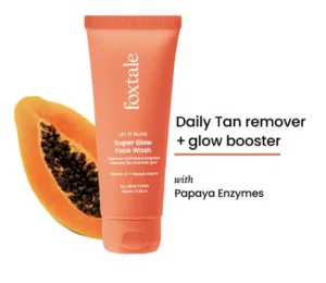 foxtale superglow face wash all skin type 100ml