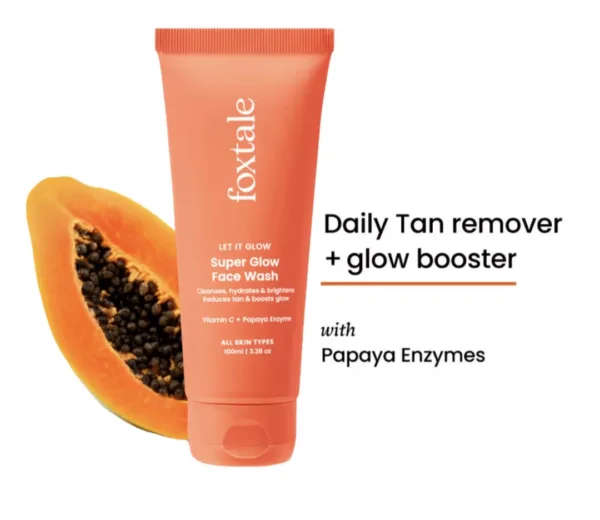 foxtale superglow face wash all skin type 100ml