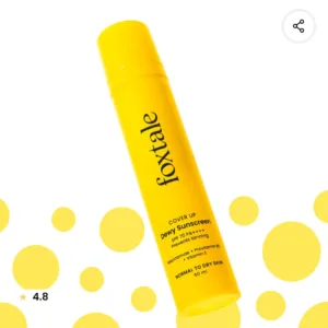 foxtale dewy sunscreen spf70 water rasistant 50ml