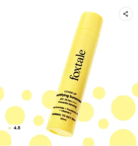 foxtale mattifying sunscreen spf 70 water rasistant 50ml