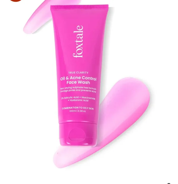 foxtale oil & acne control face wash combination to oily skin 100ml