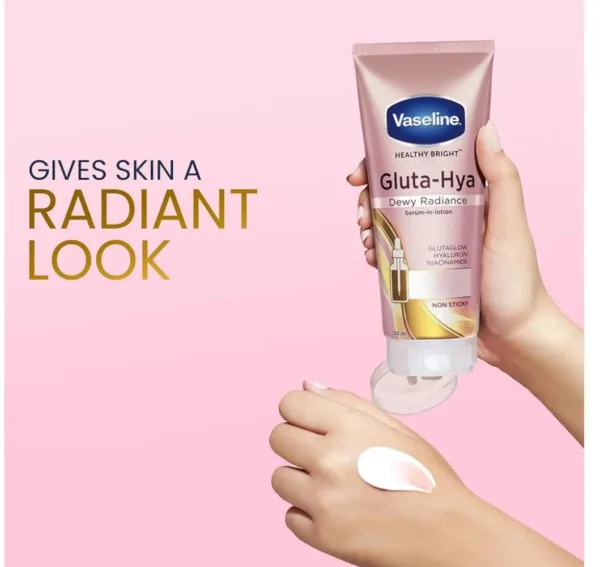 vaseline healthy bright gluta hya dewy radiance serum in lotion 70ml