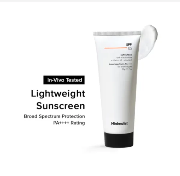 minimalist spf50 sunscreen 50g