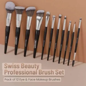 swiss beauty professional makeup brush set 12 pieces set