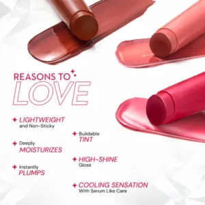 sugar glide peptide plumping gloss stick 01 peach ping 2.7g