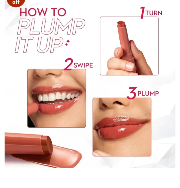 sugar glide peptide plumping gloss stick 03 taupe tick 2.7g