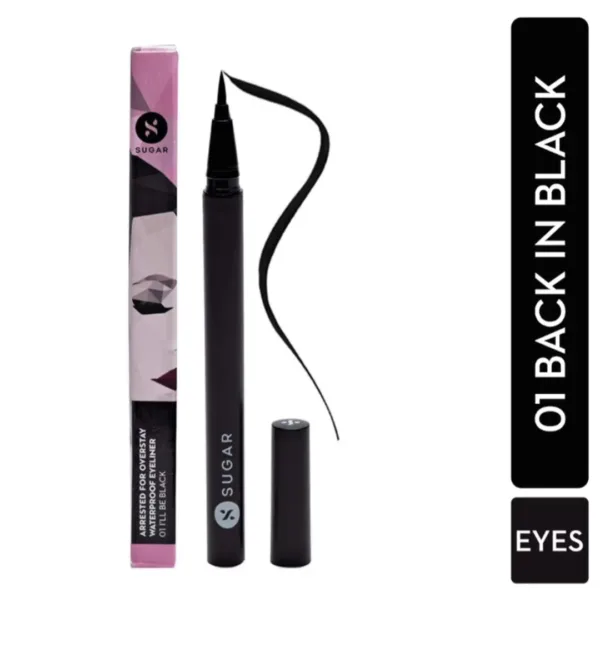 sugar arrested for overstay waterproof eyeliner 01i'll be black 0.55ml