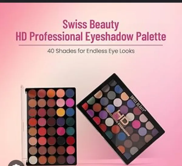 swiss beauty hd 40 color professional eyeshadow 48g