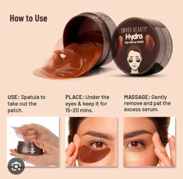 swiss beauty hydra eye serum patch cofee 60piecs