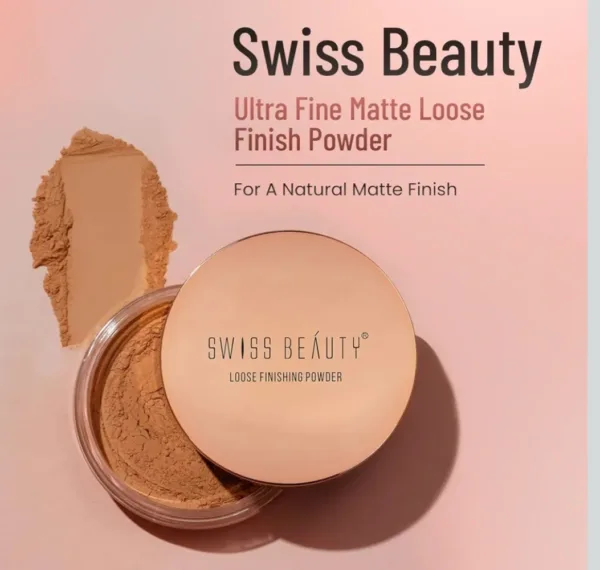 swiss beauty ultra fine loose finish powder8g