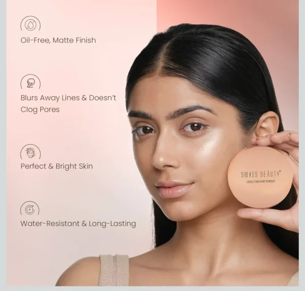 swiss beauty ultra fine loose finish powder8g