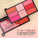 swiss beauty pro blush & highlighter palate 18g