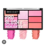 swiss beauty pro blush & highlighter palate 18g