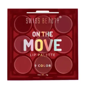 swiss beauty on the move 9 color lip palate 5g