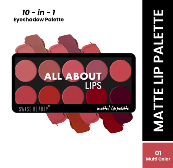 swiss beauty all about lips lip palatte 12g