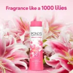 pond's dreamflower fragrant talcum powder pinklily 50g
