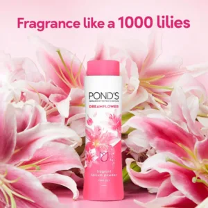 pond's dreamflower fragrant talcum powder pinklily 50g