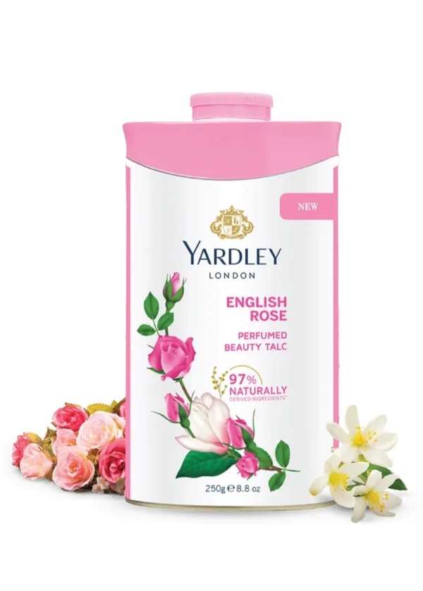 yardley london english rose perfumed beauty talc 100g