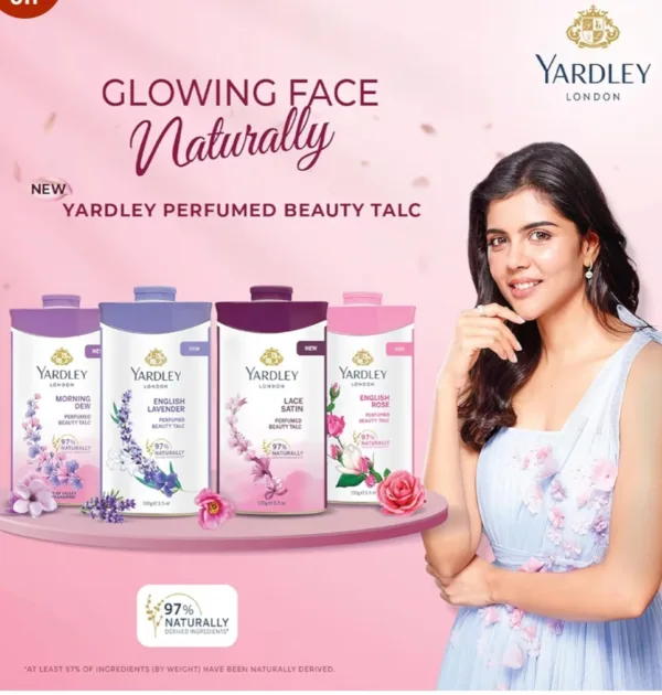 yardley landon lace satin perfumed beauty talc 100g yardley landon lace satin perfumed beauty talc 100g