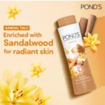 pond's sandal radiance talcum powder natural sunscreen 100g