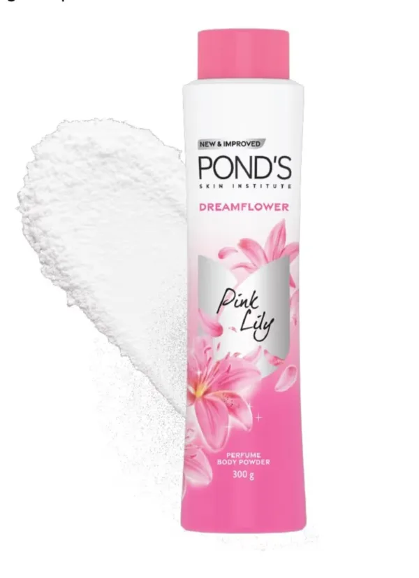 pond's dreamflower fragrant talcum powder pinklily 100g