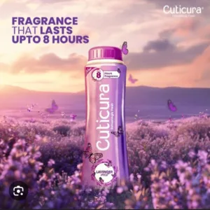 cuticura lavendar mist talcum powder with sunscreen 100g