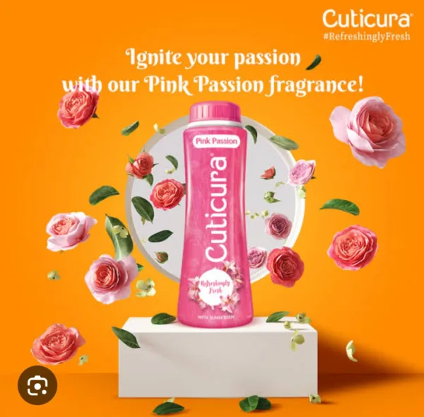 cuticura rose fresh talcum powder 100g
