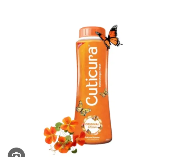 cuticura original bloom talcum powder with sunscreen 100g