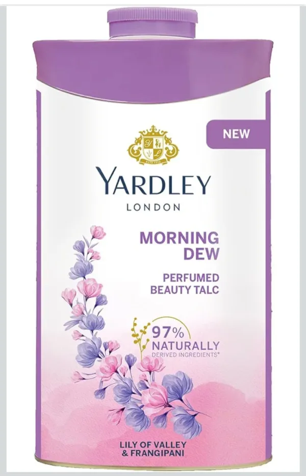yardley london morning dew perfumed talc 50g yardley london morning dew perfumed talc 50g