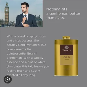 yardley london gold deodorizing talc 50g