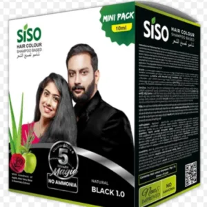 siso hair color shampoo based 01 natural black 100ml