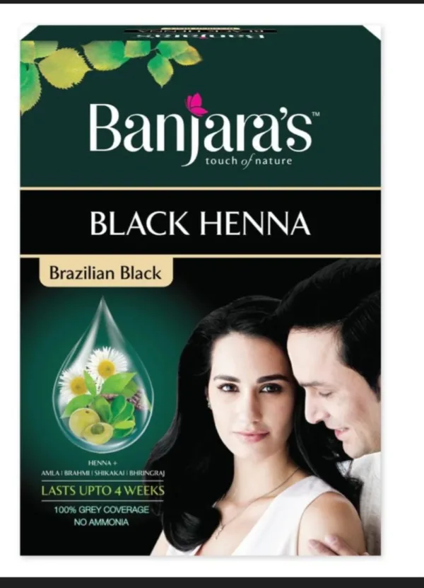banjaras black henna brazilian black 54g