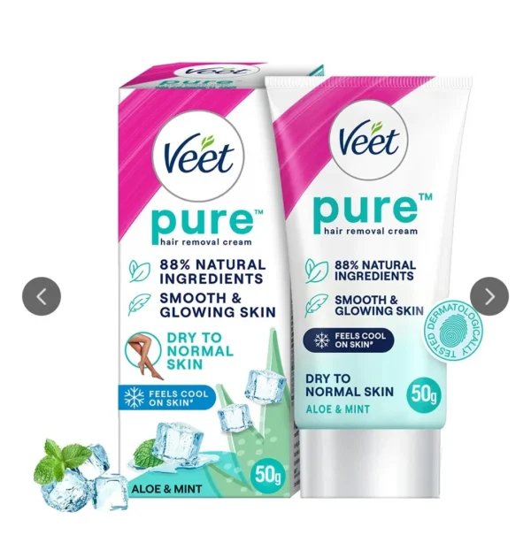 veet pure hair removal cream dry to normal skin body & legs 30g