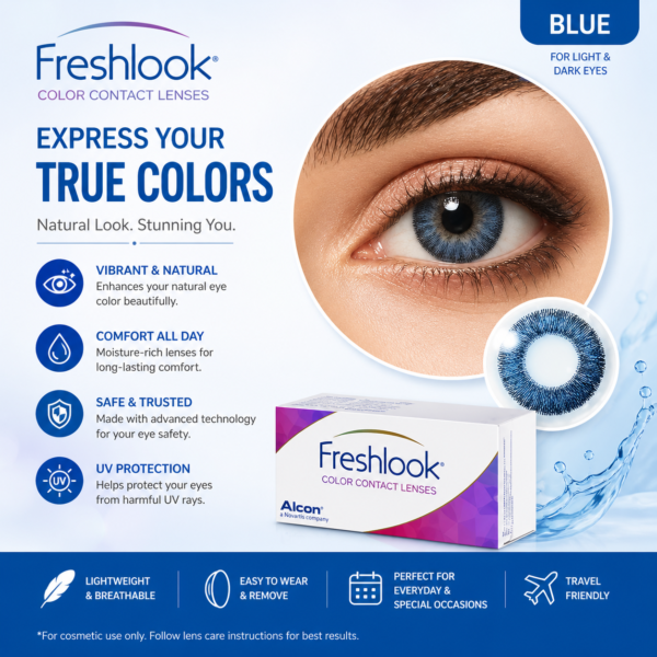 freshlook one day color blue