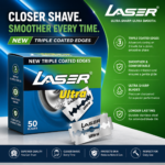 LASER Ultra Triple Coated Edges Blades 5x10N