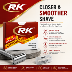 RK Chromium Coated Blades 50N for Smooth Shaving