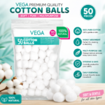 vega premium quality 50 cotton balls