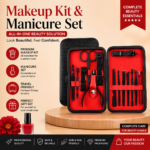 Galante Manicure Makeup Kit & Manicure Set 12 in 1 – Premium Stainless Steel Grooming & Nail Care Set 1 offalica