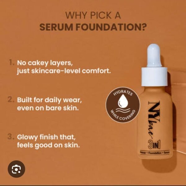 nybae 3 in 1 serum foundation 01 warm vanilla 30ml nybae 3 in 1 serum foundation 01 warm vanilla 30ml
