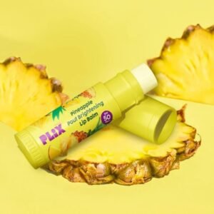plix pineapple pout brightening lip blam spf50++
