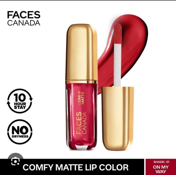 facescanada comfy matte hydrating lipstick on my way 3.8ml