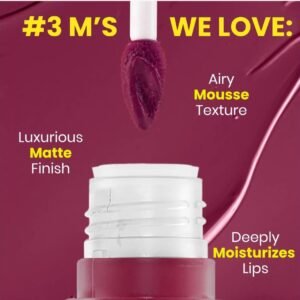 nybae velvet mousse lipstick 03 passionate plum 6.5ml