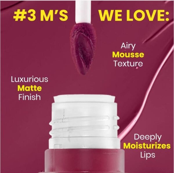 nybae velvet mousse lipstick 03 passionate plum 6.5ml nybae velvet mousse lipstick 03 passionate plum 6.5ml