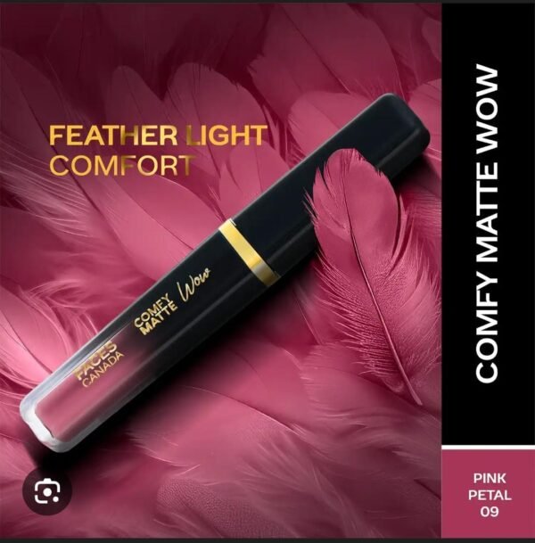 facescanada comfy matte wow lip color 09 pink petal 3.8ml
