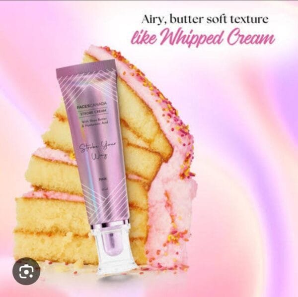 facescanada strobe cream with hyaluronic acid &vitamin c pink 30ml